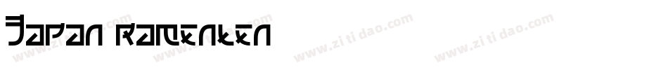 Japan ramenten字体转换